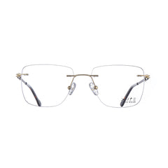 10001 Xite Eyewear's Square Rimless Shaped Metal Men's Frame.