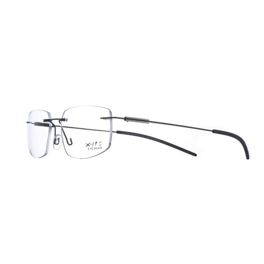 10002 Xite Eyewear's Rectangle Rimless Shaped Metal Men's Frame.