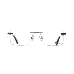 10024 Xite Eyewear's Rectangle Rimless Shaped Metal Men's Frame.