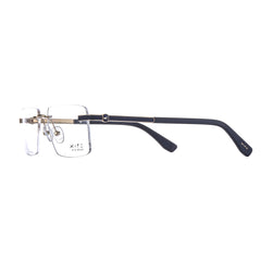 10024 Xite Eyewear's Rectangle Rimless Shaped Metal Men's Frame.