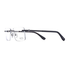 10024 Xite Eyewear's Rectangle Rimless Shaped Metal Men's Frame.