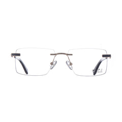 10024 Xite Eyewear's Rectangle Rimless Shaped Metal Men's Frame.