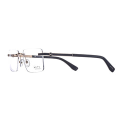 10024 Xite Eyewear's Rectangle Rimless Shaped Metal Men's Frame.