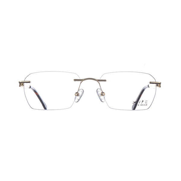 10003 Xite Eyewear's Rectangular Rimless Shaped Metal Men's Frame.