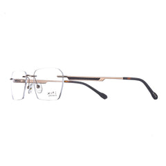 10003 Xite Eyewear's Rectangular Rimless Shaped Metal Men's Frame.