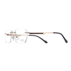 10003 Xite Eyewear's Rectangular Rimless Shaped Metal Men's Frame.