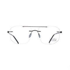 10016 Xite Eyewear's Rimless Double Bridge Shaped Metal Men's Frame.