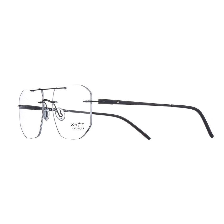 10016 Xite Eyewear's Rimless Double Bridge Shaped Metal Men's Frame.