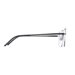 10016 Xite Eyewear's Rimless Double Bridge Shaped Metal Men's Frame.