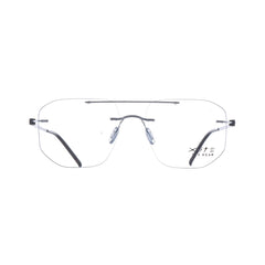 10016 Xite Eyewear's Rimless Double Bridge Shaped Metal Men's Frame.