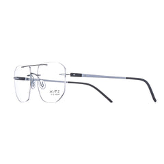 10016 Xite Eyewear's Rimless Double Bridge Shaped Metal Men's Frame.