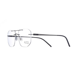 10016 Xite Eyewear's Rimless Double Bridge Shaped Metal Men's Frame.