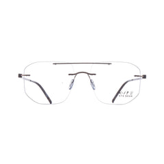 10016 Xite Eyewear's Rimless Double Bridge Shaped Metal Men's Frame.